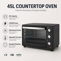 Four à convection électrique 2000W 45L, multi-tension, multifonction, marque personnalisée OEM pour boulangerie et cuisine, UE/US