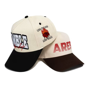 Gorra de béisbol de 5 paneles de sarga de algodón 100% al por mayor para deportes al aire libre gorra de béisbol personalizar 3D bordado logo papá sombrero - Product Image 3