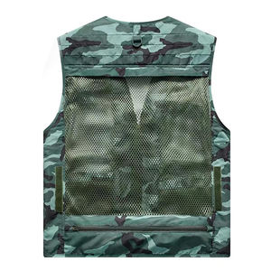 Fait sur mesure hommes respirant séchage rapide coton Polyester Cargo gilet automne décontracté vêtements d'extérieur multi-poches utilisation polyvalente - Product Image 6