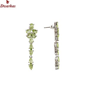 Nouveau personnalisé bijoux fins boucles d'oreilles 925 argent sterling CZ couleur pierre précieuse boucle d'oreille pour dames et fille cadeau de mariage bijoux - Product Image 6