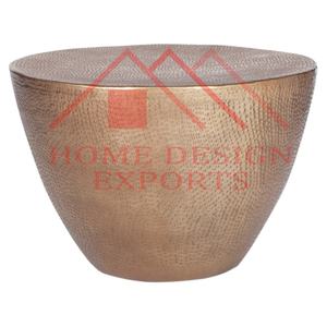 Grande Table basse ronde en Aluminium martelée à la main/grande Table centrale de conception la plus récente pour les meubles de salon et de chambre à coucher - Product Image 3