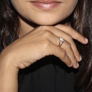 Anillo de Compromiso Solitario con Diamante Cultivado en Laboratorio, Corte Marquesa, 1.01 CTW, para Mujer, Oro de 14K/18K, Certificado IGI, Chapado en Rodio, al por Mayor - Product Image 4