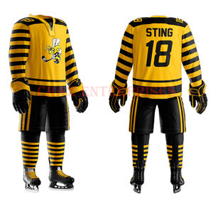 เสื้อทีมปักลายทแยงชุดเสื้อฮอกกี้พิมพ์ลาย - Product Image 1