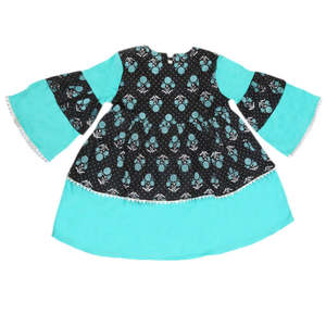 Ensemble en coton imprimé pour filles 3 pièces - Noir - Product Image 2