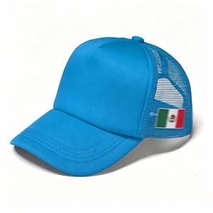 Gorra Trucker de Malla con Parche de la Bandera de México Estilo Selección Nacional, Bordado 3D Común, Unisex, Ajustable, para Exteriores, Protección Solar, Venta al por Mayor - Product Image 3