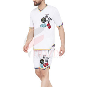Ensemble t-shirt à manches courtes et short décontracté pour homme avec logo personnalisé, séchage rapide, respirant, pour la natation - Product Image 2