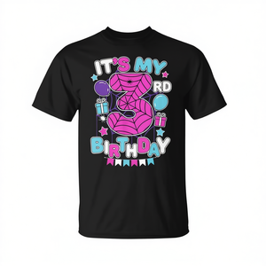 Maglietta a tema Ragnatela per bambina di 3 anni - Promozionale per il 3° compleanno - Product Image 2