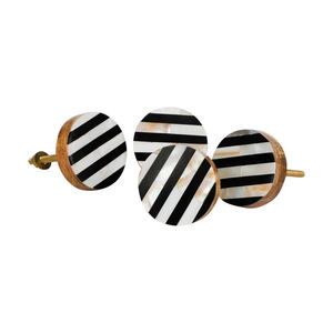 Boutons de meuble en bois vintage faits à la main avec incrustation de résine pour les tiroirs de chambre à coucher, d'hôtel et de cuisine, poignées/boutons de meuble de qualité - Product Image 2