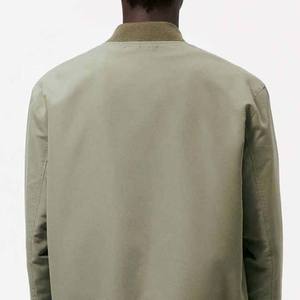 2023 personnalisé de haute qualité nouveau Style haute rue décontracté Bomber veste Top vente léger et confortable hommes Satin veste - Product Image 6
