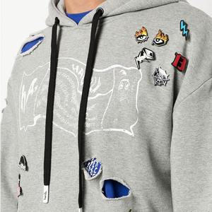 Venta al por mayor Unisex Heavyweight 420G Vintage Distressed Hoodie Hombres Loose Washed Blank for Winter Made in Pakistan - Product Image 6