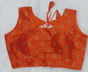 Élégant, élégant, extrêmement confortable, vêtements indiens, ethnique, décontracté, tenue de fête, chemisier en soie lourd, prêt à l'emploi pour Saree - Product Image 6