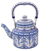 Bouilloire à thé indienne peinte à la main, solide et durable, pour la maison, le café, le restaurant, pour servir le chai traditionnel, objet décoratif, cadeau
