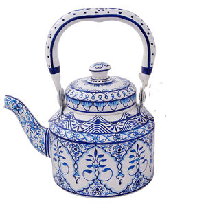 Tetera India Sólida Pintada a Mano para Servir Té en Casa, Cafetería o Restaurante - Product Image 5