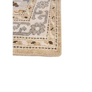 Erbe AKWL-13023 Grey & <b>Black</b> Hand Knotted Wool <b>Rug</b> Geometric Pattern Rectangle Living Room Carpet with Plush Pile Height - Product Image 4
