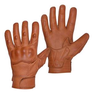 Gants de motocross thermiques d'hiver personnalisés, nouveaux, pour hommes, route, doigts entiers, en cuir de vache véritable, doublure en polaire, voyage en plein air - Product Image 1