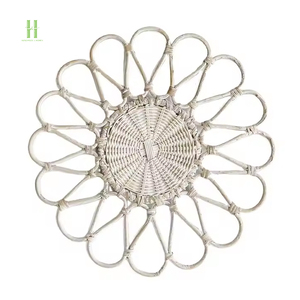 Platos de cargador de ratán al mejor precio, mantel de ratán bohemio, gran oferta de mimbre de OEM mantel, placa de cargador para restaurante de boda - Product Image 6