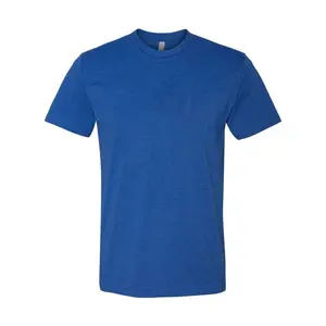 T-shirt manches courtes homme, personnalisé, de haute qualité, en coton mélangé, 180 gsm, doux, Slim, vêtement de sport et d'entraînement