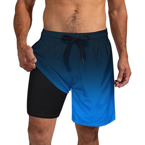 Short de course pour hommes avec logo personnalisé Sports décontractés Street Wear avec logo en position avant Short de course à motif solide avec logo sur le devant - Product Image 2