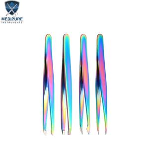 Customize Eyebrow Tweezers Stainless Steel Pointed Slanted Flat Angled Tips Precision Control Beauty Instruments - Product Image 1