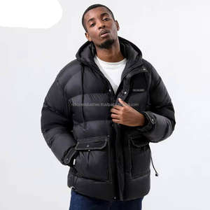 เสื้อแจ็คเก็ตพัฟเฟอร์คุณภาพสูงแบบสั่งทำพิเศษสำหรับผู้ชาย เสื้อโค้ทกันหนาวแบบกันน้ำ มีซิป ไซส์ใหญ่ เสื้อโค้ทขนเป็ดสำหรับผู้ชาย - Product Image 2