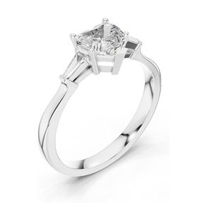 Bague en diamant de laboratoire en forme de cœur de 1,15 carat pour femmes, clarté VVS-VS EF, or 18 carats, 14 carats, 10 carats et argent 925, rose, jaune, blanc - Product Image 6
