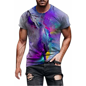 T-shirts d'impression par sublimation pour hommes de qualité supérieure respirants 100% polyester derniers t-shirts de sublimation - Product Image 1