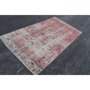 Alfombra clásica de lana rojo Beige de 6,3x11,2 pies estilo Kilim área grande alfombras rectangulares turcas respaldo de látex Patchwork para pasillo 10mm - Product Image 2