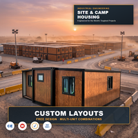 Solution Modulaire 2026 : Camp de Travailleurs Préfabriqué en Conteneurs Empilables, Bureau de Chantier Clé en Main pour Projet de Méga Construction