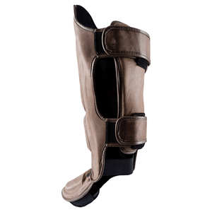 Espinilleras de cuero de alta calidad para entrenamiento físico, protectores de piernas para adultos, espinilleras profesionales y duraderas. - Product Image 2