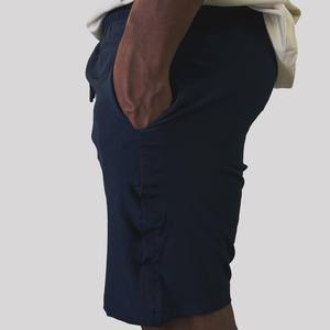 Best Quality 100% Cotton Casual Shorts Embroidered Logo Mid Elastic Waist Breathable Mesh Solid High Street Eco-Friendly OEM - Product Image 2