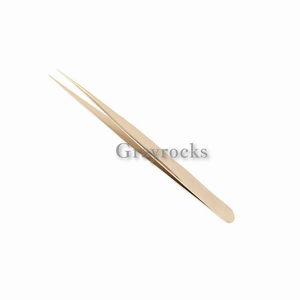 Ensemble de pinces à cils miroir en acier inoxydable 3 pièces avec pince à épiler personnalisée à pointe pointue - Product Image 4