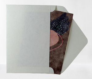 การ์ดพิมพ์ออฟเซ็ตขายส่งบนกระดาษทำมือ ปรากฏให้เห็นงานเพ้นท์ด้วยสีน้ำ ของแท้ เป็นมิตรกับสิ่งแวดล้อม ของใช้บนโต๊ะทำงานและการ์ด - Product Image 2