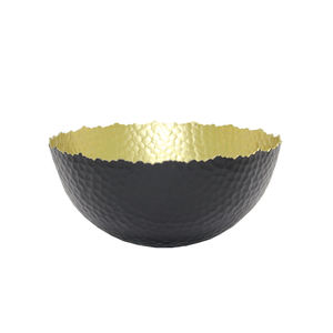 Design élégant bol de service alimentaire en fer de forme ronde argent/bleu fini cuisine et table de service et bols décoratifs faits à la main - Product Image 4