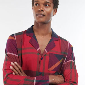 Produit fiable, dernier style, design à carreaux écossais, pyjama long à manches longues en 2 pièces pour adultes et garçons - Product Image 3