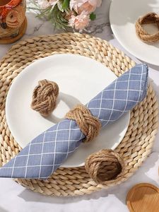 Wholesale <b>Cheap</b> Price Rhinestone Bling Napkin <b>Ring</b> Rattan Napkin Buckle for <b>Wedding</b> Place Setting Serviette Decor - Product Image 5
