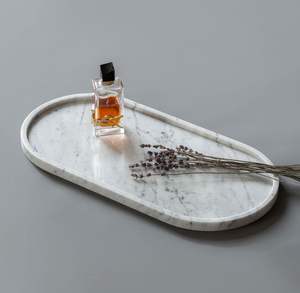 Plateau en marbre élégant conçu pour la décoration intérieure de luxe, l'organisation de la coiffeuse, le style de table basse et la présentation intérieure - Product Image 6