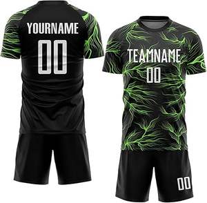 Nuevo estilo, uniforme de fútbol profesional para niños, 100% poliéster, calidad Premium, Color sólido, calidad Premium, último diseño a la venta - Product Image 2