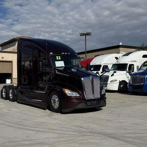 รถบรรทุกหัวลากมือสองปี 2022 รุ่น T680 แบบมีห้องนอนหลังคาสูง กำลัง 450 แรงม้า เกียร์อัตโนมัติ 12 สปีด ได้รับการรับรองความสะอาด พร้อมส่งออกทั่วโลก - Product Image 1