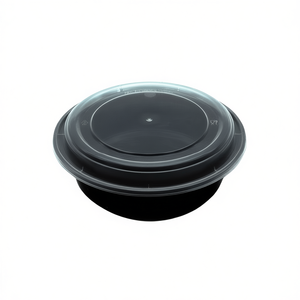 Contenedor Redondo Resistente para Microondas de 24 oz, Contenedor de Almacenamiento de Alimentos de PP - Product Image 2