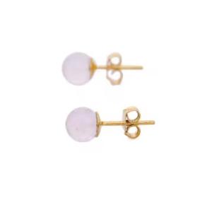 Pendientes de Oro Amarillo de 10K con Diamante Princesa Cultivado en Laboratorio, Estilo Hip Hop, Regalo de Cumpleaños para Mujer - Product Image 2