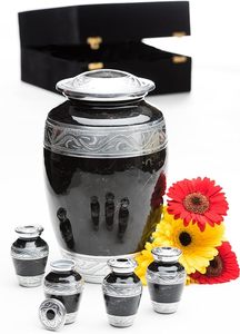 Mosaico de tamaño adulto grande hecho a mano, urna de cremación de vidrio de aluminio, azulejos individuales, entierro aplicado, suministro único para funerales - Product Image 2