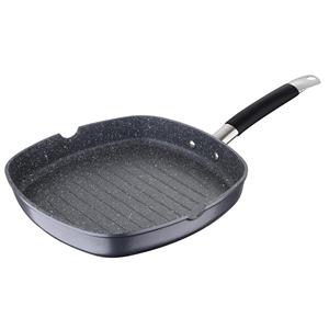 กระทะย่างมาสเตอร์โปร 28x28x4.5 ซม. ทำจากอะลูมิเนียมฟอร์จ สีเทา - Product Image 1