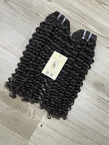 Meilleure vente 100% paquets vietnamiens vierges de luxe ondulés humides Kinky Straight Loose Deep Wave Jerry Curl Yaki Super Double Drawn - Product Image 3