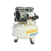 Nuevo Compresor de Aire Portátil Silencioso sin Aceite de 680W y 24L para Uso Dental, Refrigerado por Aire