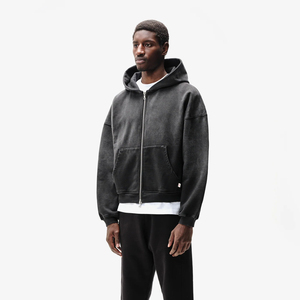 Sudadera con capucha Unisex de algodón 100% de alta calidad para hombre, Sudadera con capucha pesada, sudadera con logotipo personalizado, sudaderas con capucha en blanco French Terry - Product Image 1