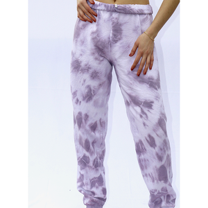 OEM al por mayor de las señoras Fitness Crop Top Sudadera con capucha Joggers Deportes Chándales Set Tie Dye Design Private Logo Plus Size Eco-Friendly - Product Image 4
