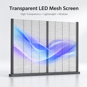 Schermo <span class=keywords><strong>LED</strong></span> a Rete Trasparente per Esterni e Interni P3.91 P7.82, Display a Griglia <span class=keywords><strong>LED</strong></span> per Facciate in Vetro, Vetrine e Palcoscenici - Product Image 1