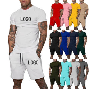 Ensembles de shorts décontractés pour hommes d'été personnalisés t-shirt à manches courtes ensemble de survêtement pour hommes vêtements de marque pour hommes - Product Image 2