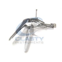 VET-SAKURAI VAGINAL SPECULUM CHROME PLATED BRASS 3 X 10 CM LARGE SIZE GYNECOLOGICAL SURGICAL INSTRUMENT