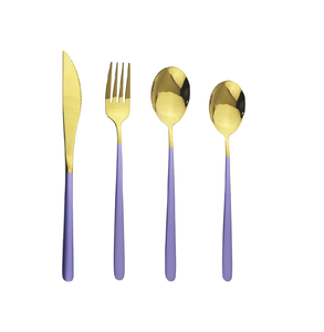 Vente en gros de cuillère de luxe en laiton poli miroir kit de couverts de restaurant couverts fourchette et cuillère couteau couverts - Product Image 3